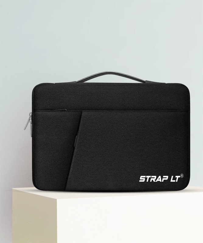 Straplt Laptop Sleeve Case 15.6-16 Inch Waterproof Bag Tablet Handle With Back Strap Waterproof Laptop Sleeve/Cover(Black, 15 inch)
