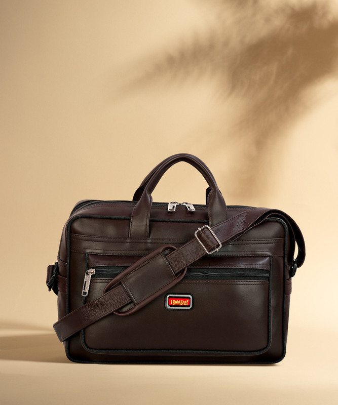 Goldstar Vegan Leather Messenger bags for Men Women | 15.6 inch laptop bag File crossbody shoulder bag men |office bag for men |Shoulder Messenger Sling Bag Men Travel | Corporate Office Beg |Corporate Executive Gift Item Men. Men Tan Messenger Bag - Extra Spacious Waterproof Messenger Bag(Brown, 20