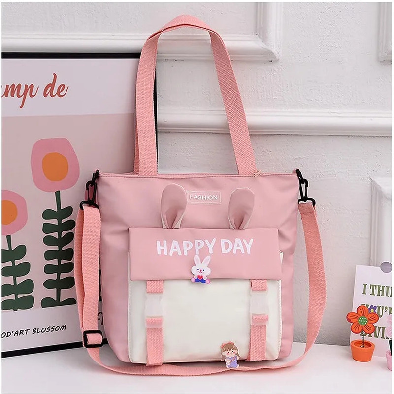 SXV STYLE sxv_happyday-bag_ Waterproof Shoulder Bag(Pink, 20 L)
