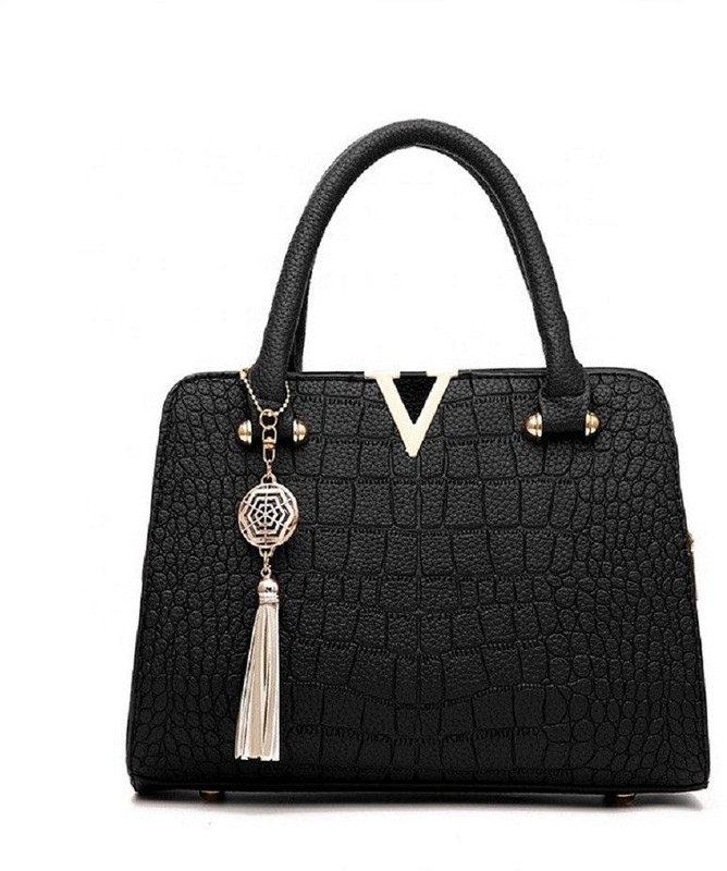 namchi Ladies Tassel Crocodile Pattern Women big hand bags Waterproof Messenger Bag Waterproof Messenger Bag(Purple, 5 L)