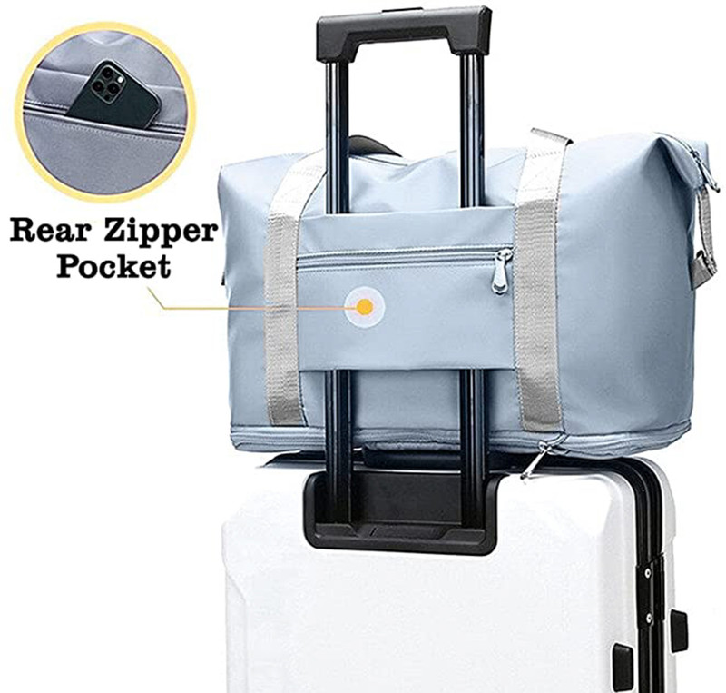 NKcollection Foldable Travel Duffel Bag Waterproof Multipurpose Bag(Light Blue, 500 L)