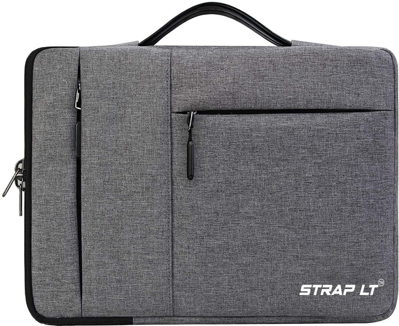 Straplt Laptop Bag Sleeve For 13-13.6 Inch Laptop Case Cover Pouch MacBook Pro, Waterproof Laptop Sleeve/Cover(Grey, 13 inch)