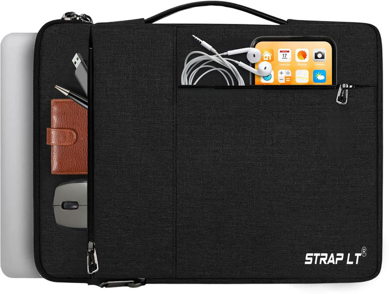 Straplt Laptop Sleeve Carrying Case 15.6-16 Inch Bag Tablet Handle Waterproof Laptop Sleeve/Cover(Blue, 16 inch)