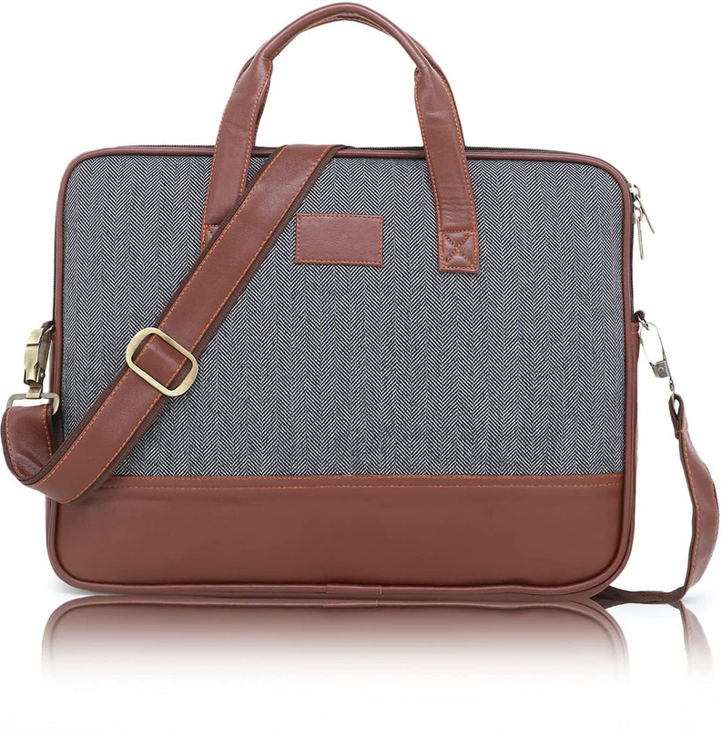 Amiro Messenger Bag for Mens-Canvas 15.6 Inch Laptop Satchel Computer Briefcase Waterproof Messenger Bag(Grey, 21 L)