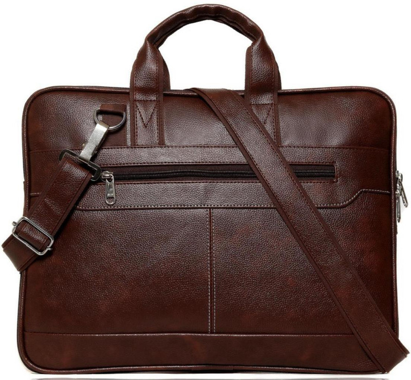 Harsehaj Products Laptop Bags for Men - PU Leather for Work and Travel purposes Laptop Sleeve/Cover(Brown, 10 L)