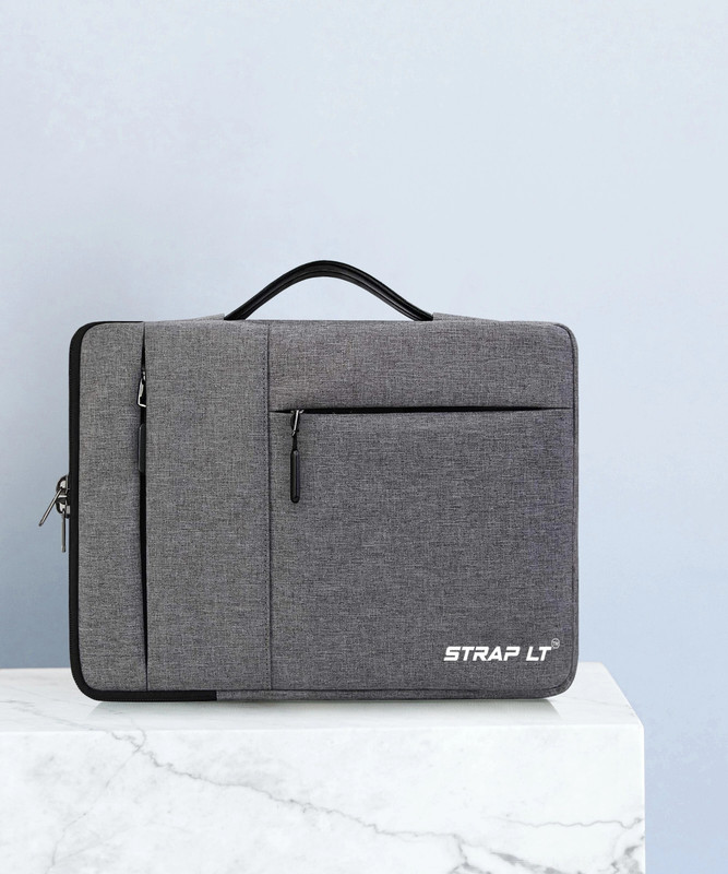 Straplt Laptop Bag Sleeve For 14 Inch-13.6 Inch 10 L Laptop Backpack(Grey)