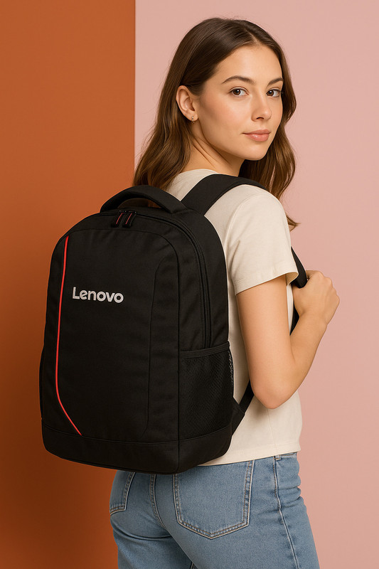 Lenovo 15.6 inch Laptop Backpack Waterproof Backpack(Black, 25 L)