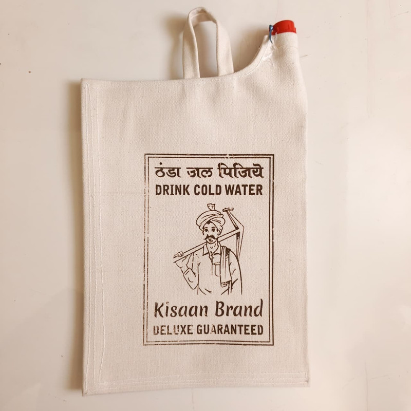kisaan Canvas Fabric Cold Water Bag Waterproof Multipurpose Bag(White, 6 L)