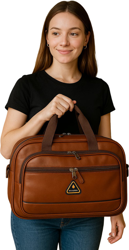 Mophonics Waterproof Travel Bag | Unisex Handbag Shoulder Straps | Spacious Cabin Bag Small Travel Bag - Medium(Tan)