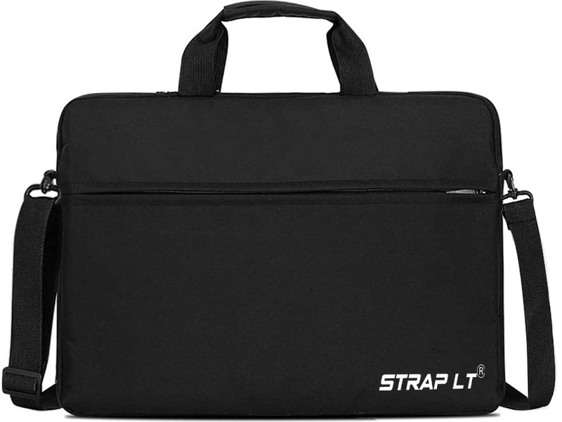 Straplt 15.6-16 inch Laptop Shoulder Messenger Sling Office Laptop Bag Briefcase Waterproof Laptop Sleeve/Cover(Black, 15 inch)