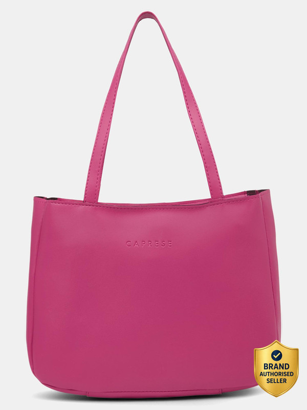Caprese Elena Satchel Medium Fuchsia Bag for Women Messenger Bag(Purple, 6.74025 L)