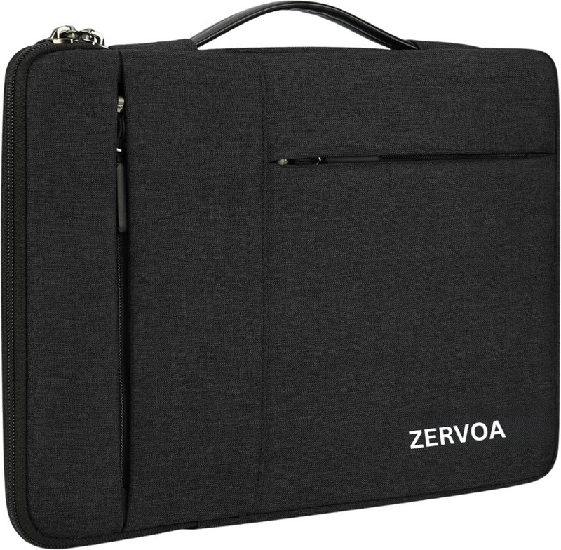 ZERVOA Premium Laptop Sleeve Bag | Water-Resistant Protective Case for 13–15.6 Inch Waterproof Laptop Sleeve/Cover(Black, 15.6 inch)