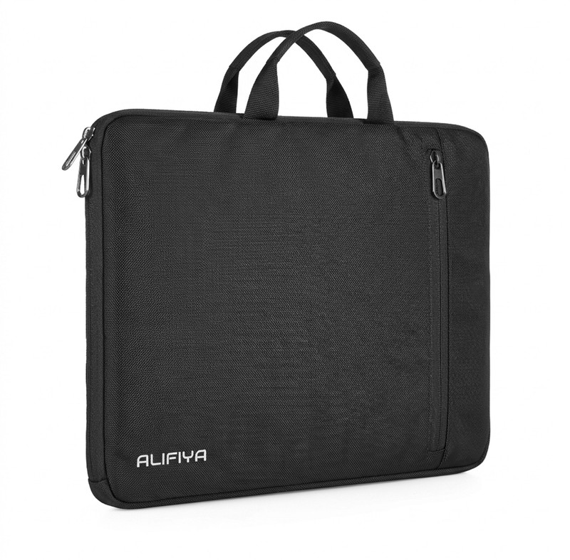 Alifiya Bag With Handle Laptop Sleeve/Cover(Grey, 15.6 inch)