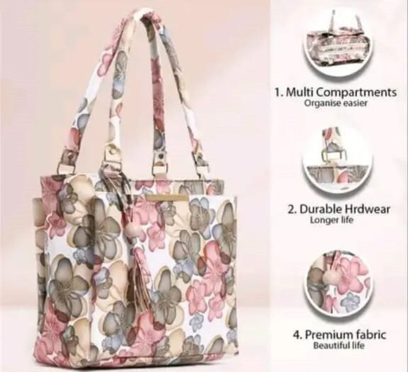 KK FASION FLOWER PINK HANDBAG Backpack(Pink, 10 L)