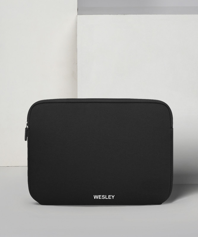 WESLEY Neoprene laptop sleeve Carrying Case 15.6 inch HP, Dell, Lenovo, Asus Cover Waterproof Laptop Sleeve/Cover(Black, 15.6 inch)