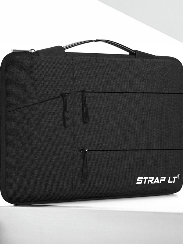 Straplt Case Bag With Strap Waterproof Laptop Sleeve/Cover(Black, 16 inch)