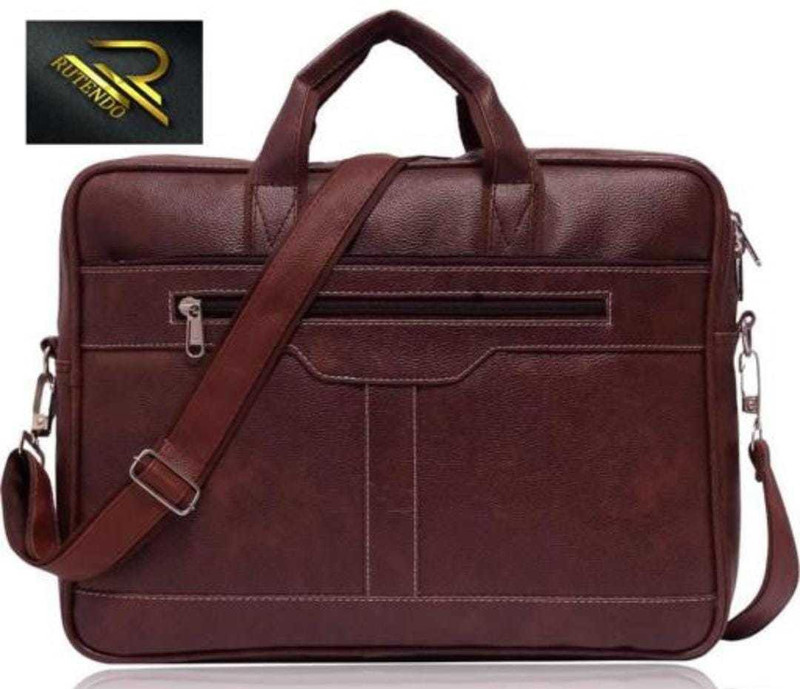 RUTENDO Brown Laptop Messenger Bag 32 Ltr For Uses Men & Women Waterproof Messenger Bag(Brown, 32 L)