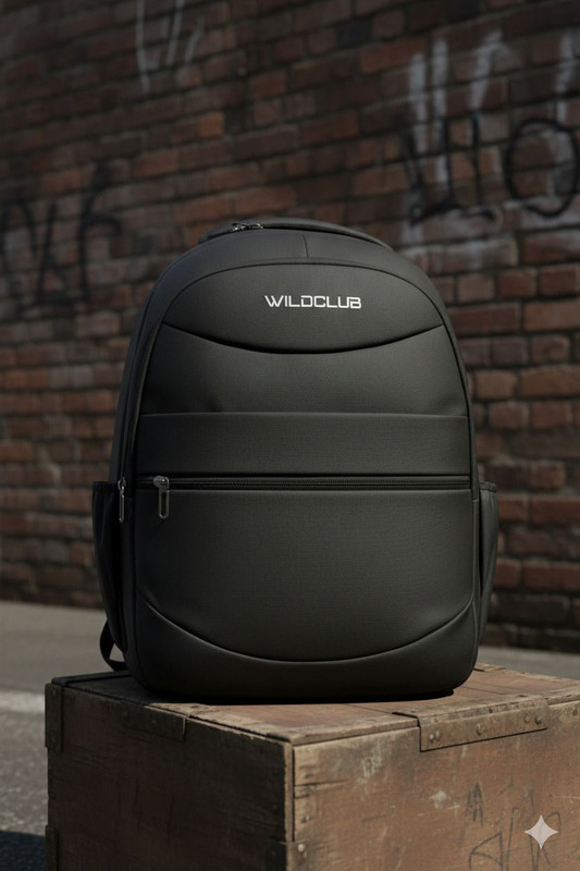 WILDCLUB Urban Pro 30L Multipurpose Backpack for School College Office Travel (Black) Waterproof Backpack(Black, 30 L)