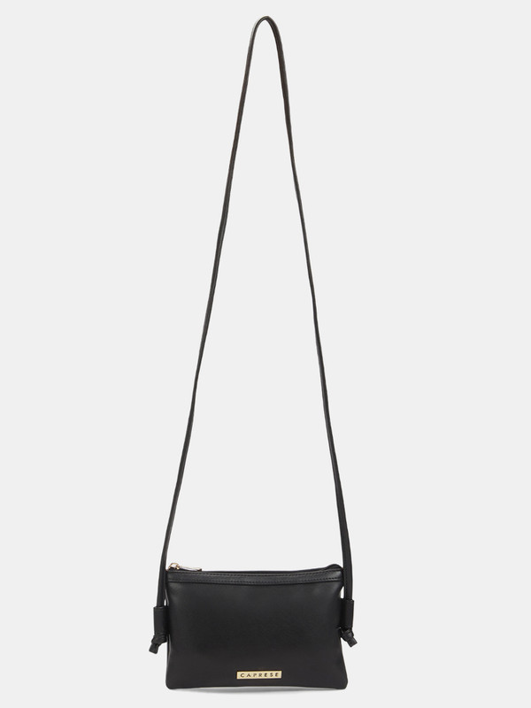 Caprese Nellie Crossbody Small Black Bag for Women Sling Bag(Black, 0.294 L)