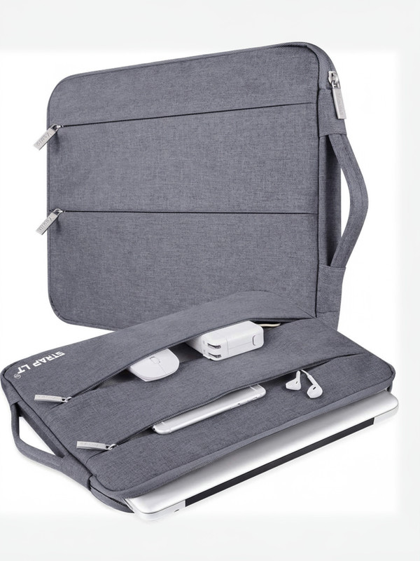 Straplt Laptop Sleeve Carrying Case 14.6-15 Inch Compatible with 15 Inch MacBook Pro,15 Inch Surface Book 3/Laptop 4,HP Pavilion,Asus Acer Samsung Chromebook,Computer Cover Bag with Handle,Grey Waterproof Laptop Sleeve/Cover(Grey, 15 inch)