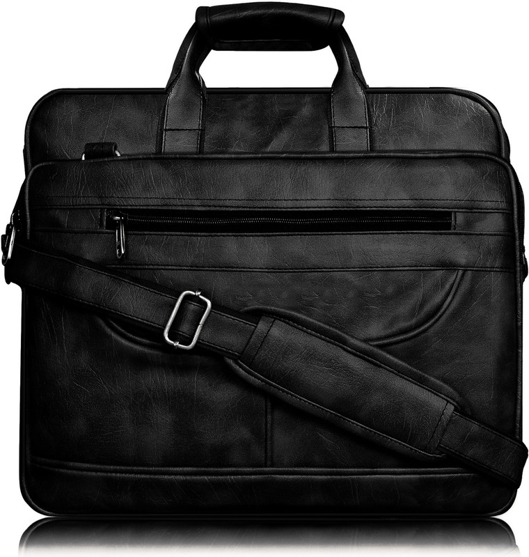 Randal Enterprise Men Black Messenger Bag