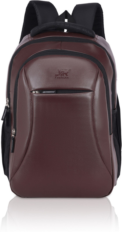 jettik Imitation Leather School Bag with 4 Pockets 30 L Laptop Backpack(Brown)