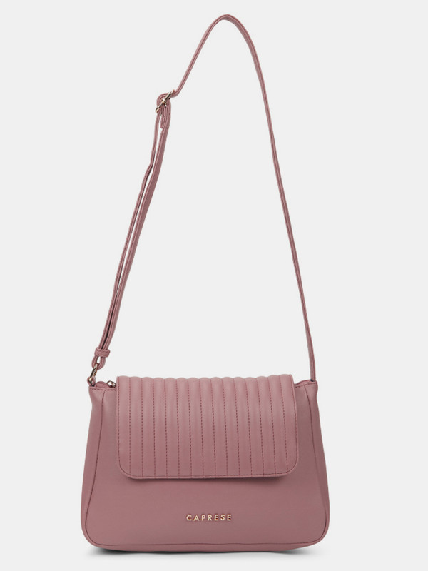 Caprese Sofiya Sling Medium Dark Pink Bag for Women Sling Bag(Pink, 3.724 L)