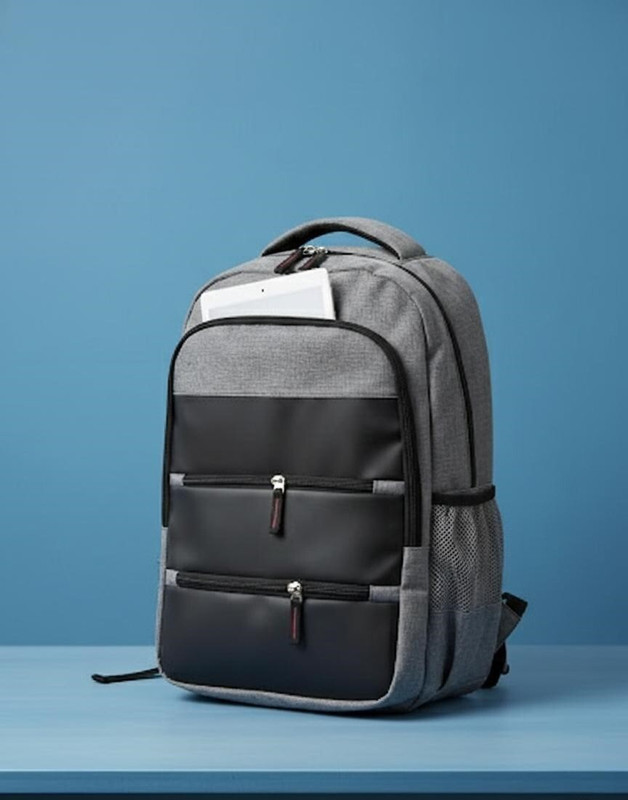 P C Laptop Bags for Men Office Laptop Bag with Spacious Storage Compartments Laptop Bag(Black, Grey)