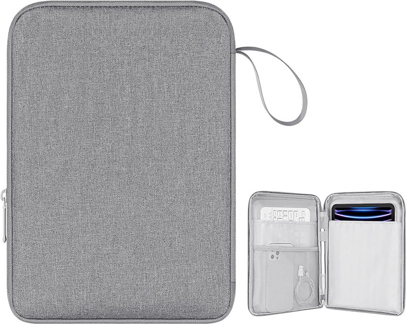 Verilux Tablet Travel Bag for iPad 12.9 inch Waterproof Grey Case Laptop Bag(Grey)