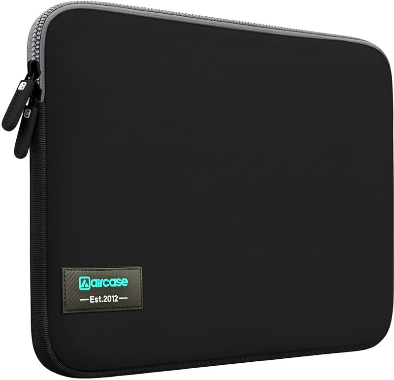 AirCase 13 Inch-13.3 Inch Laptop Sleeve, Protective, Neoprene Laptop Bag(Black)