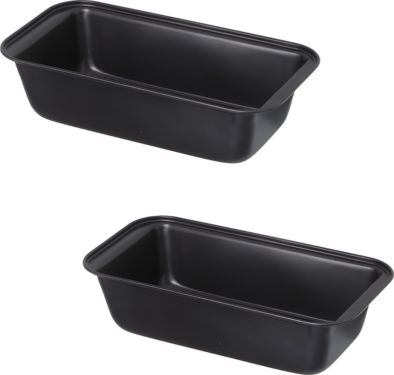 Bellveen Long Loaf Pan, Narrow Bread Loaf Pan Long Loaf Pan, Narrow Bread Loaf Pan Baking Comb(Aluminium Pack of 2)