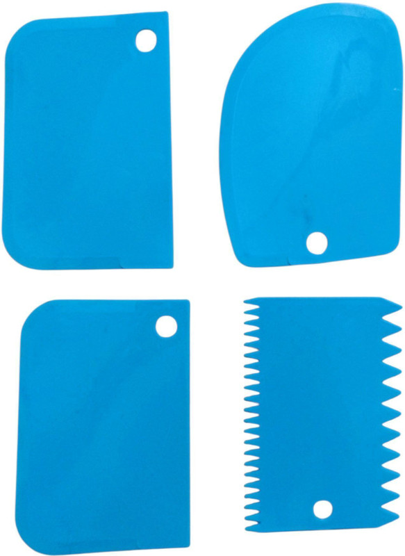 Trustnet 6 pcs set of scraper Baking Comb(Plastic Pack of 6)