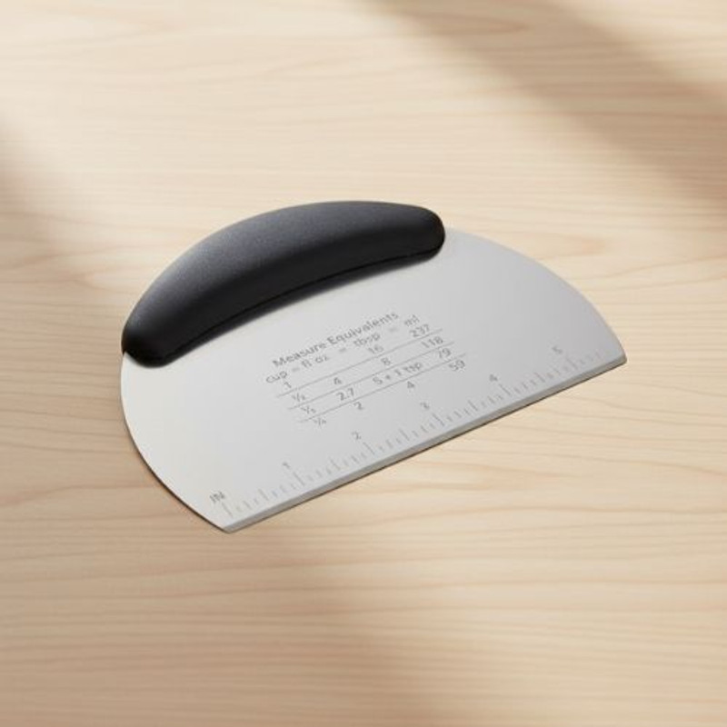 We3 Stainless Steel Pastry Scraper Chopper Cutter Baking Comb(Stainless Steel Pack of 1)