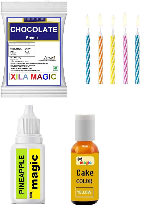 Xila Magic chocolate premix dark chocolate essence and yellow colour Baking Comb(Plastic Pack of 3)