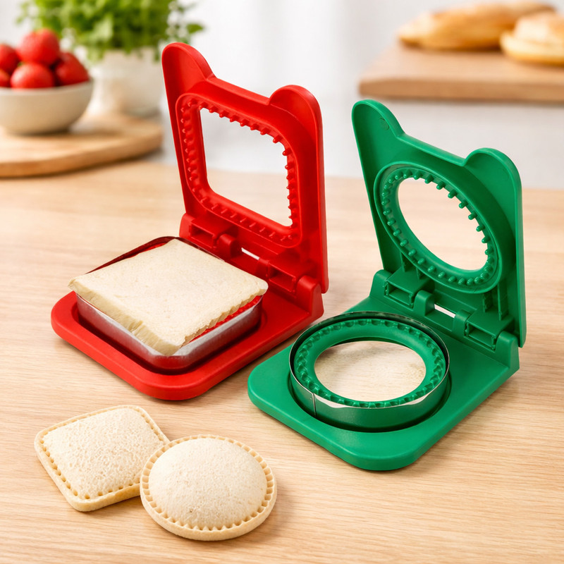 Akshyogidasd Sandwich Cutter & Sealer Combo Cookie Cutter(Pack of 2)