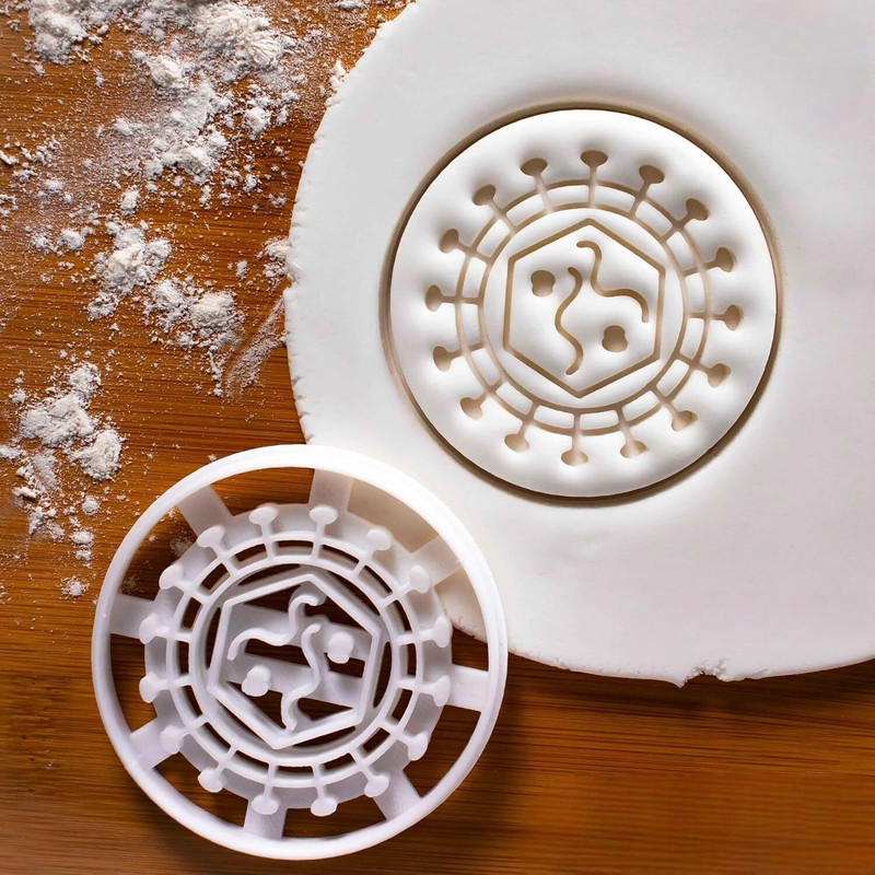 EROTNGO Retrovirus Cookie Cutter | Science-Themed Biscuit Cutter Microbiology Baking Cookie Cutter