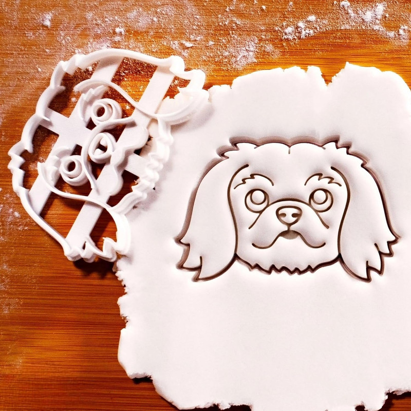 EROTNGO Pekingese Dog Face Cookie Cutter - Dog Lovers (Only Face) Cookie Cutter
