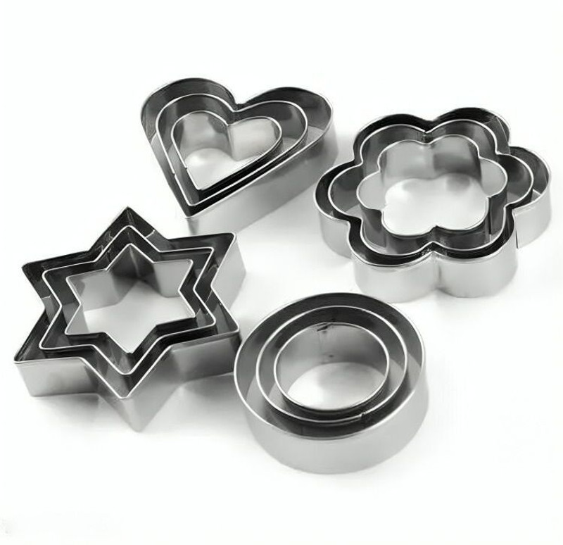 DEEPTECH EXPERTISE cookie cutter set for baking | biscuit cutters| stainless steel cutters | Cookie Cutter(Pack of 12)