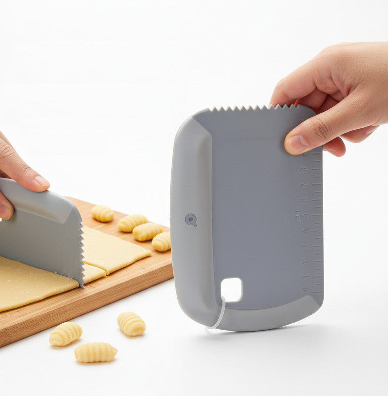 maruhub Multifunction Dough Cutter & Noodle Knife with Spatula Pastry Cutter
