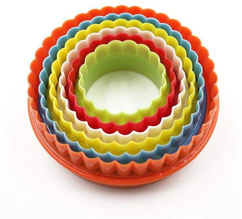 CAKE DECOR Round Cookie Cutter Set Cookie Cutter(Pack of 6)