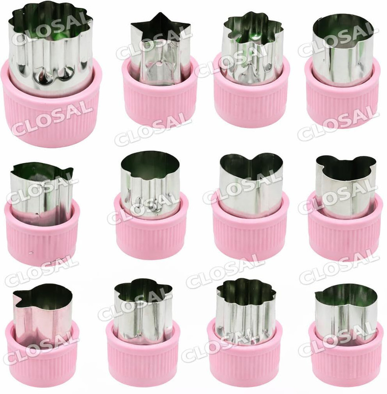 SRNENTERPRISE 12pcs Vegetable Cookie Cutter Shapes Set Cookie Cutter(Pack of 12)