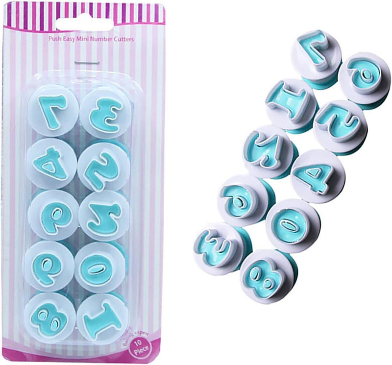 Husaini Mart number cookie stamps Cookie Cutter(Pack of 10)