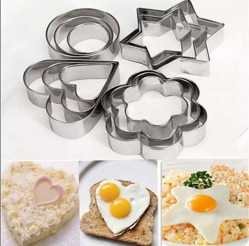 Bakewareind Cookie cutter Assorted 4different shapes Cookie Cutter(Pack of 4)