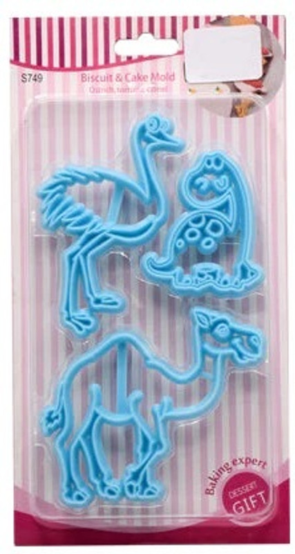 BAKERS4U Ostrich, Tortoise, Camel ; 3 Piece Cookie Cutter Set Cookie Cutter(Pack of 3)