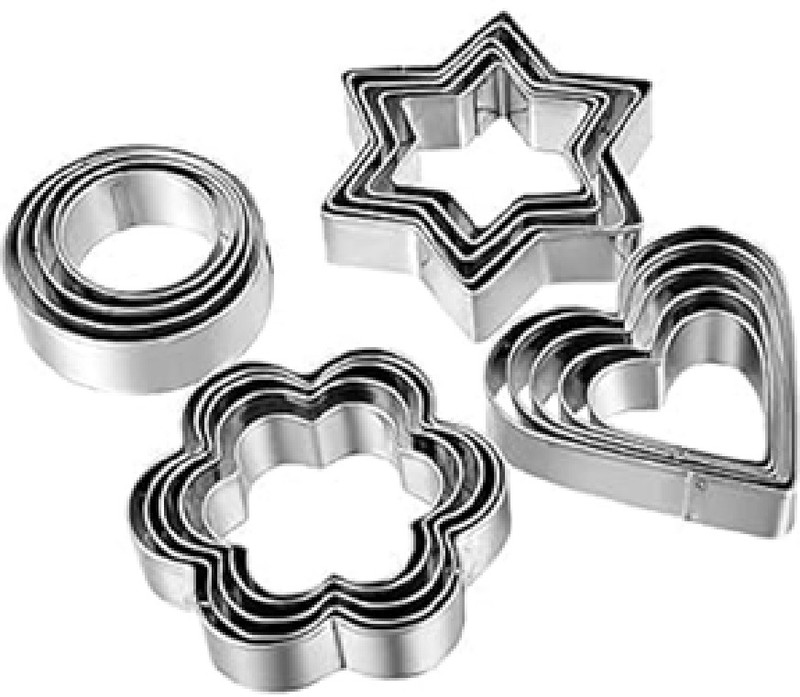 Flisfa High-Quality Cookie Cutter(Pack of 12)