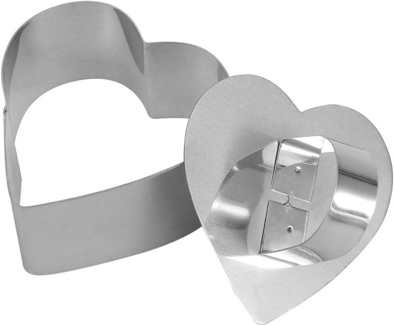 Agromech Stainless Steel Baking Cutter Heart Shape Cookie Cutter