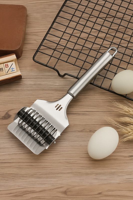 Zumie Noodle Cutter Stainless Steel Lattice Roller Docker Dough Cutter Kitchen Gadgets Pastry Cutter