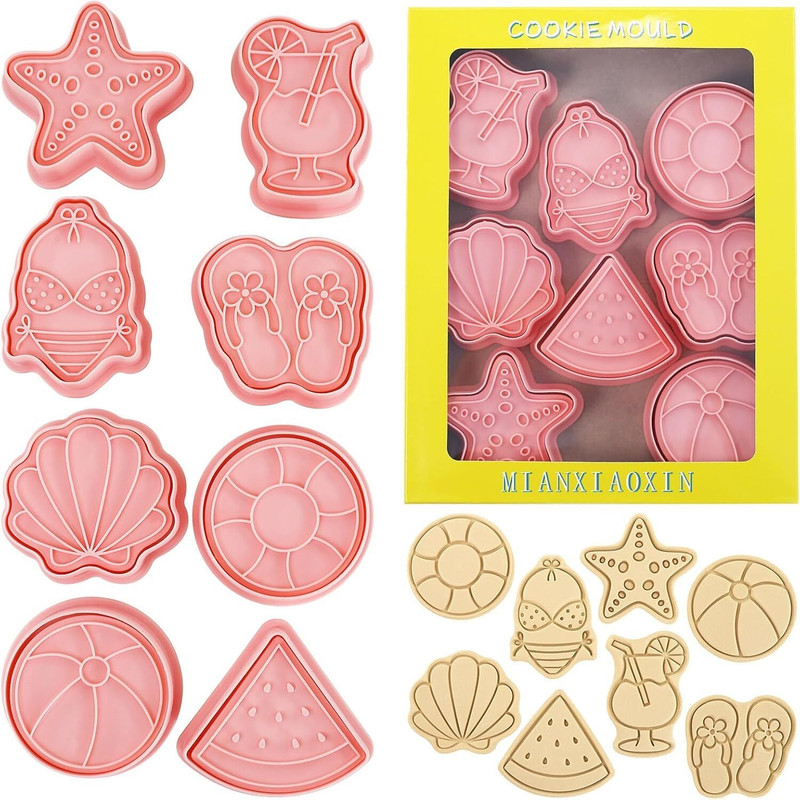 Husaini Mart Summer Beach Theme Cookie Cutters Cookie Cutter(Pack of 8)