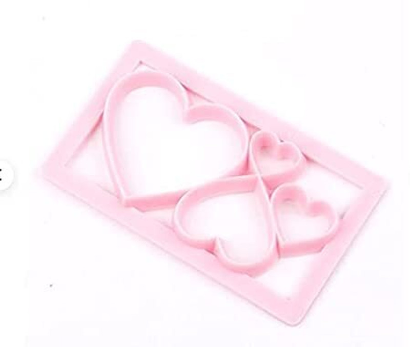 HOMEBAKERS MART HOMEBAKERS MART Plastic Heart Shape Fondant Cutter Cookie Press