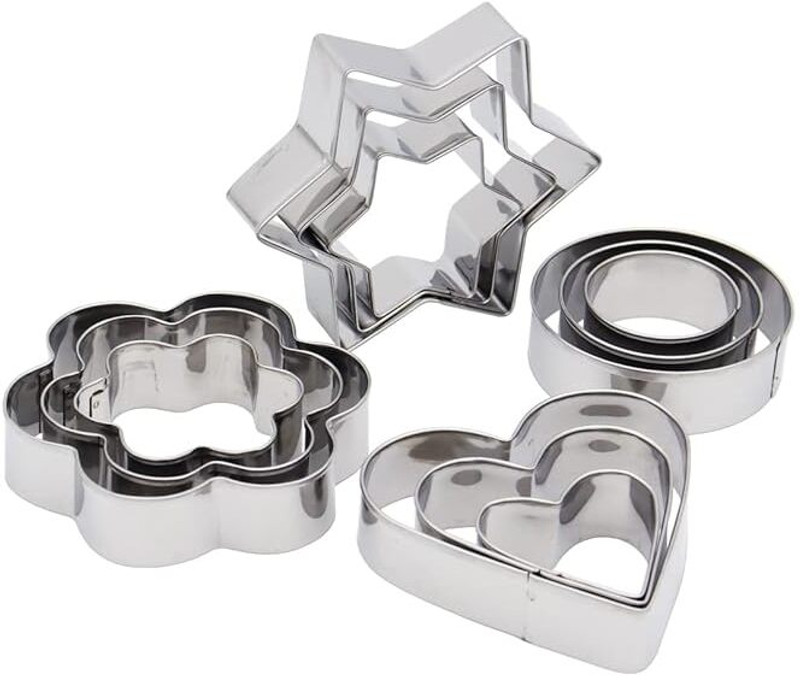 draval cutter shapes 12 - 654 Cookie Cutter(Pack of 12)